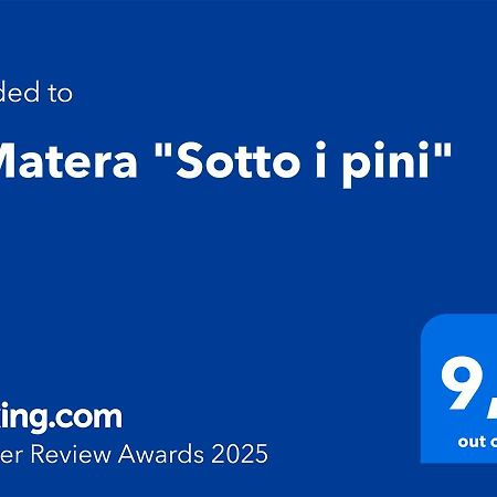 A Matera "Sotto I Pini" Βίλα Εξωτερικό φωτογραφία